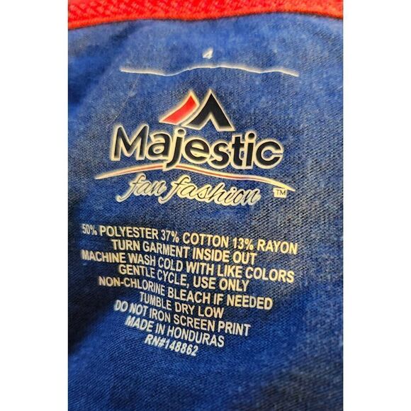 Chicago Cubs Short  Sleeve T-Shirt Majestic Size 4XL - Picture 4 of 4